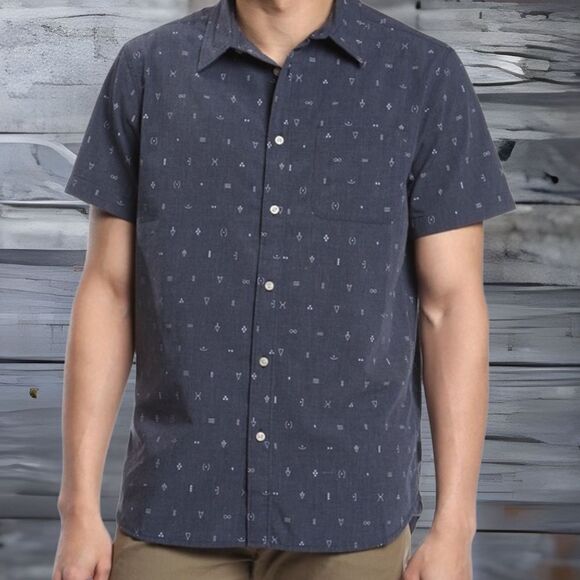 New The‎ North Face Men's Short-Sleeve Pursuit Shirt Button Up in Gray Size XL - Picture 1 of 11